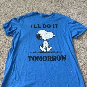 Peanuts Blue Snoopy Tee